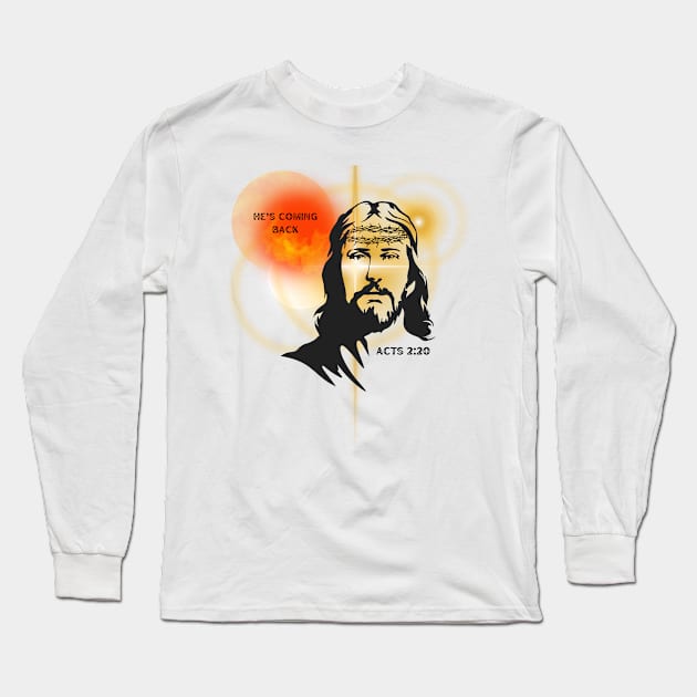 He's Coming Back: Blood Moon Revelation In The Twinkling Unisex Long Sleeve T-Shirt by GodInspiredDesigns